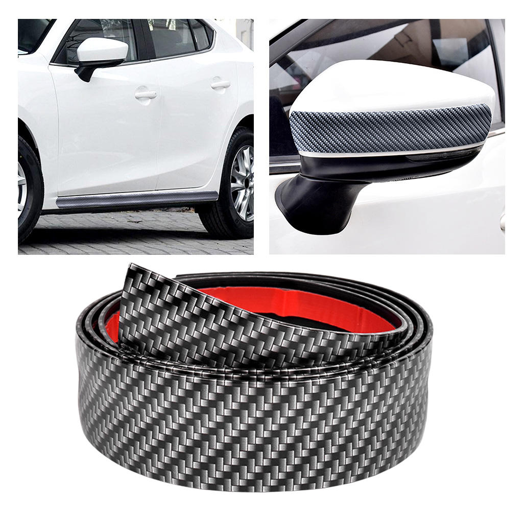 Car Interior Carbon Fiber Panel Door Plate Protect Cover Sticker 6.5ft New