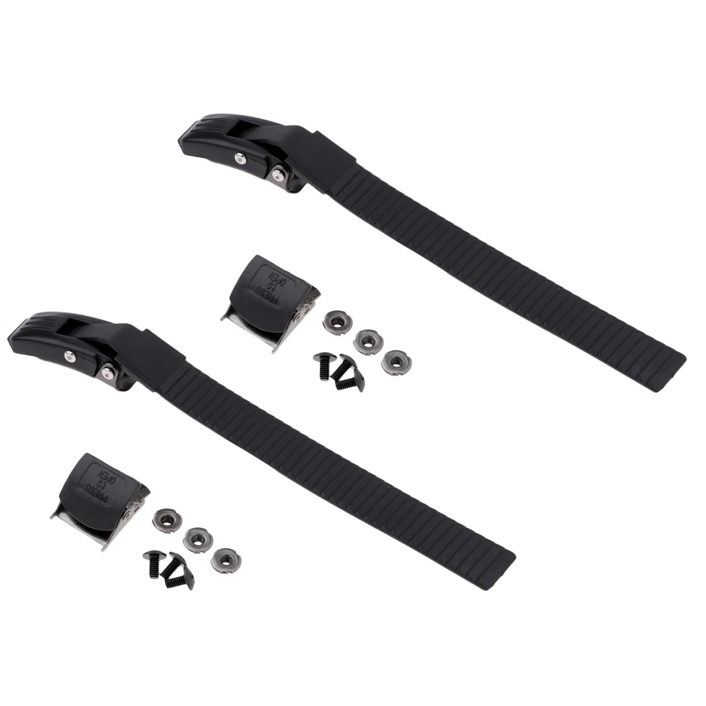 2X Replacement Inline Skate Strap Buckle with Screws Nut Fixing Mend Repair Kit
