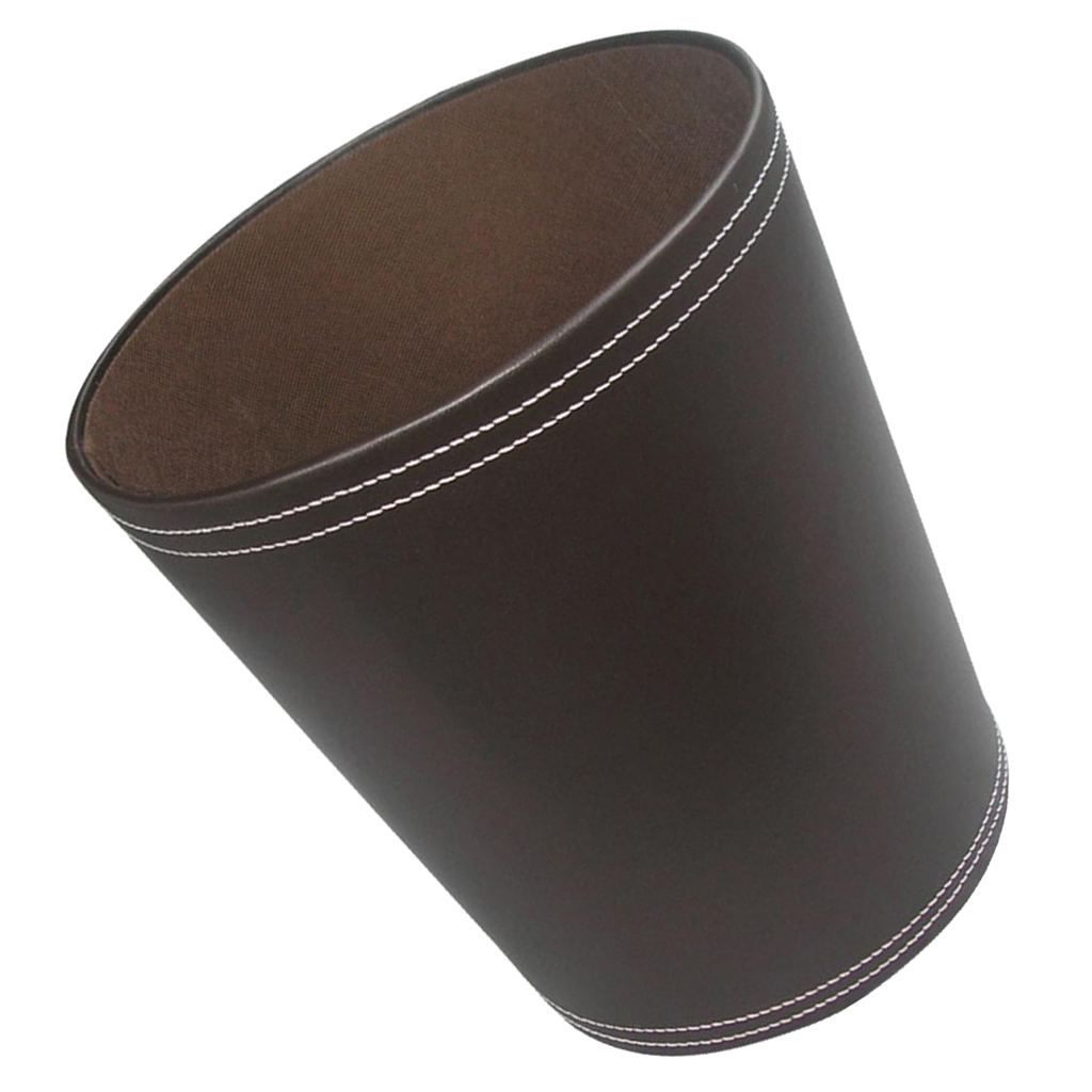 Black/Coffee Kitchen Bathroom Bedroom Office Wastebasket Garbage Bin Trash Can Waste Storage Basket