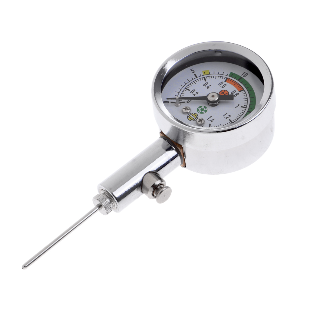 Ball Pressure Gauge Heavy Duty Metal Made,Test and Adjust the Pressure for