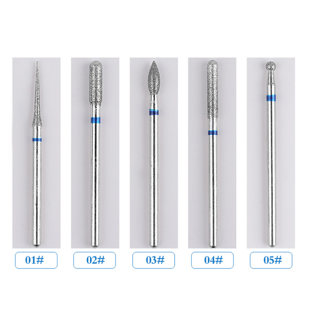 5x Pro Carbide Nail Drill Bit Rotary File Manicure Pedicure Tools 3/32 Shank