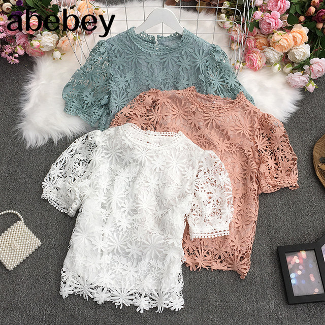 Women Lace Blouse Crochet - Women Blouse - AliExpress