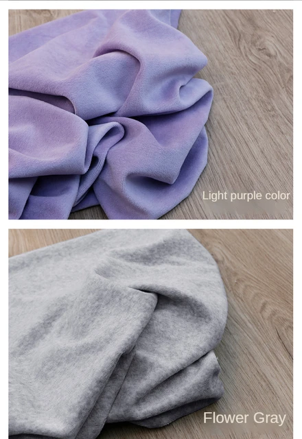 Plush Fabric By The Yard for Clothing Coats Diy Sewing Plain White Black  Imitation Rabbit Fur