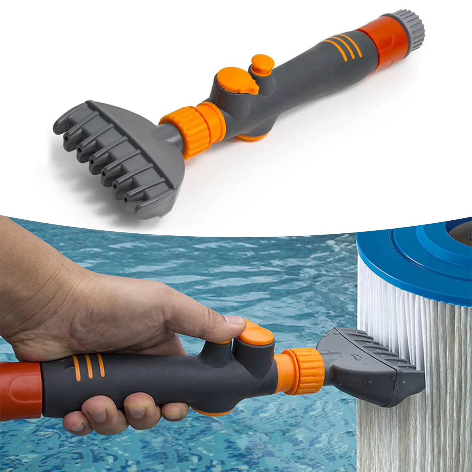 Swimming Pool Filter Cartridge Cleaner Removes Debris and Dirt for Pool Filter Spa and Pool Cartridge Cleaner Tool. 