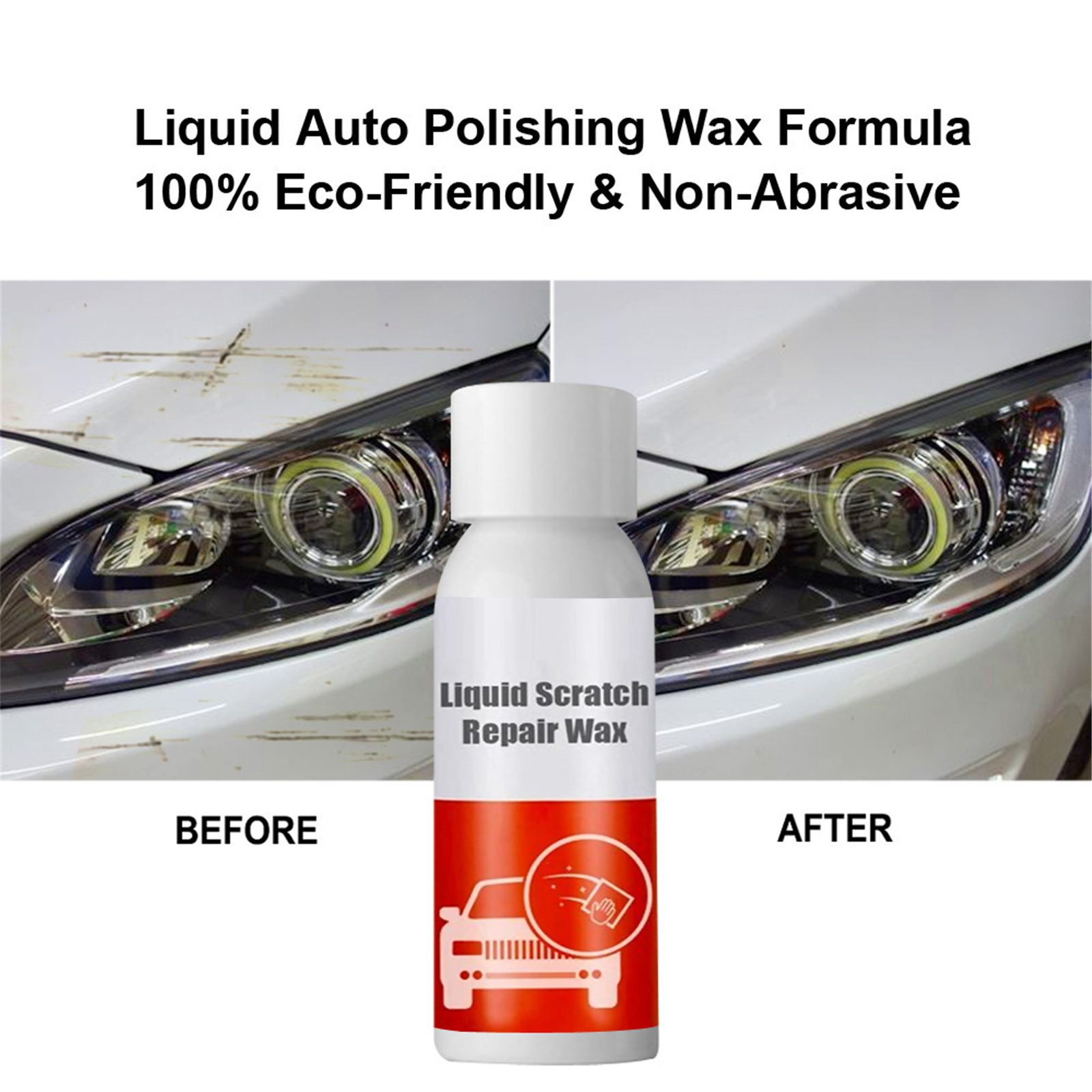 Líquida para Reparo de Arranhões Cera de Reparação Agente de Polimento de Carros Removedor de Arranhões da Superfície do Carro Cera Hidrofóbico 30 - 50 100ml 5 Cheap Cola líquida