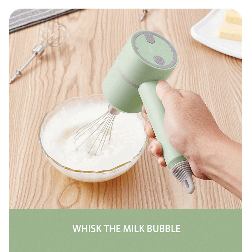 2021 New Wireless Portable Electric Food Mixer Hand Blender 3 Speeds