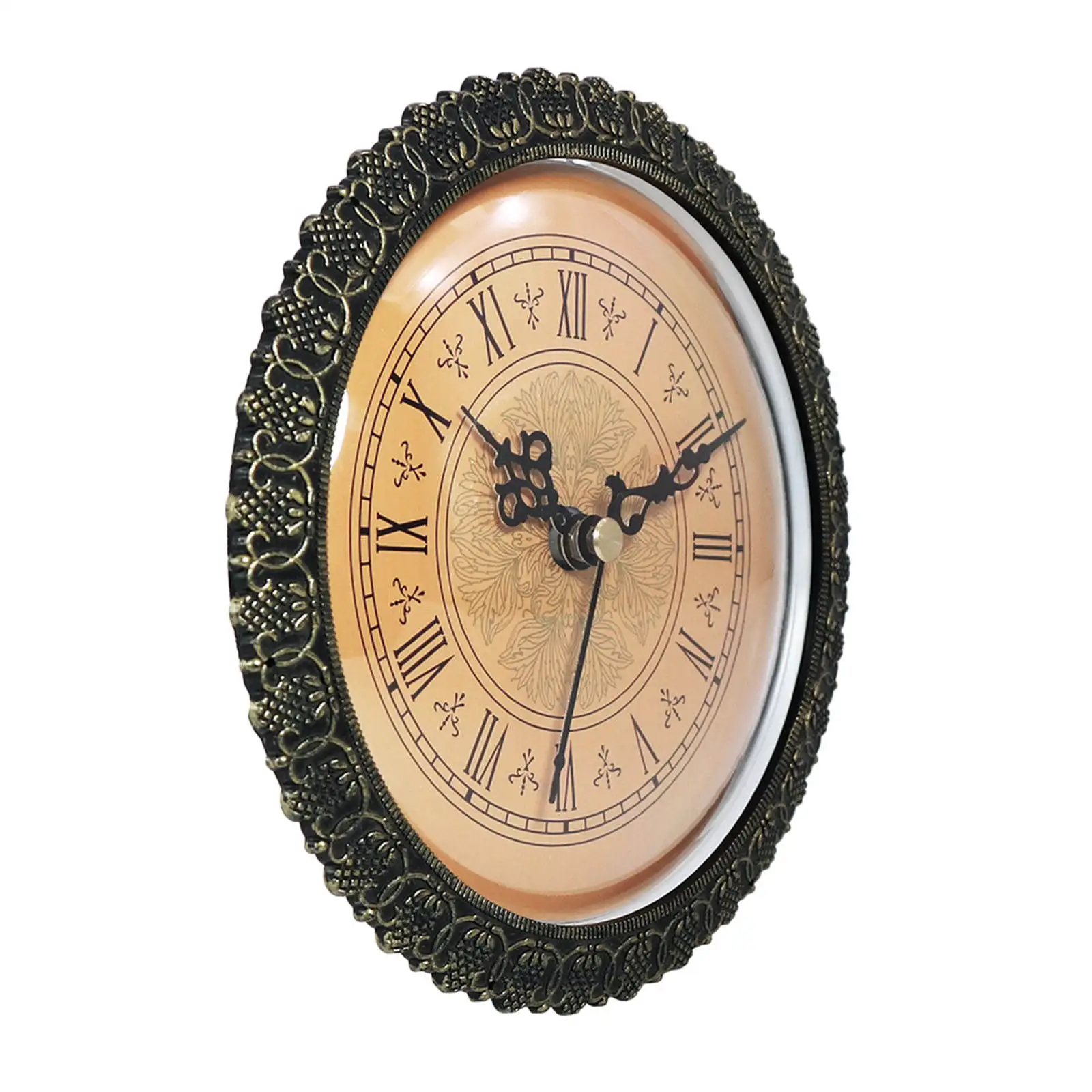 Clock Insert Silent Movement Antique Style Plastic Bezel 150mm Quartz Clock DIY Classic Clock Movement for Repairing Home Decor