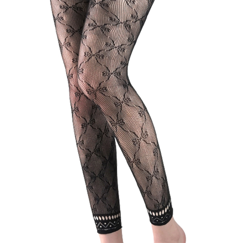 C6UD Women Sexy High Waist Fishnet 