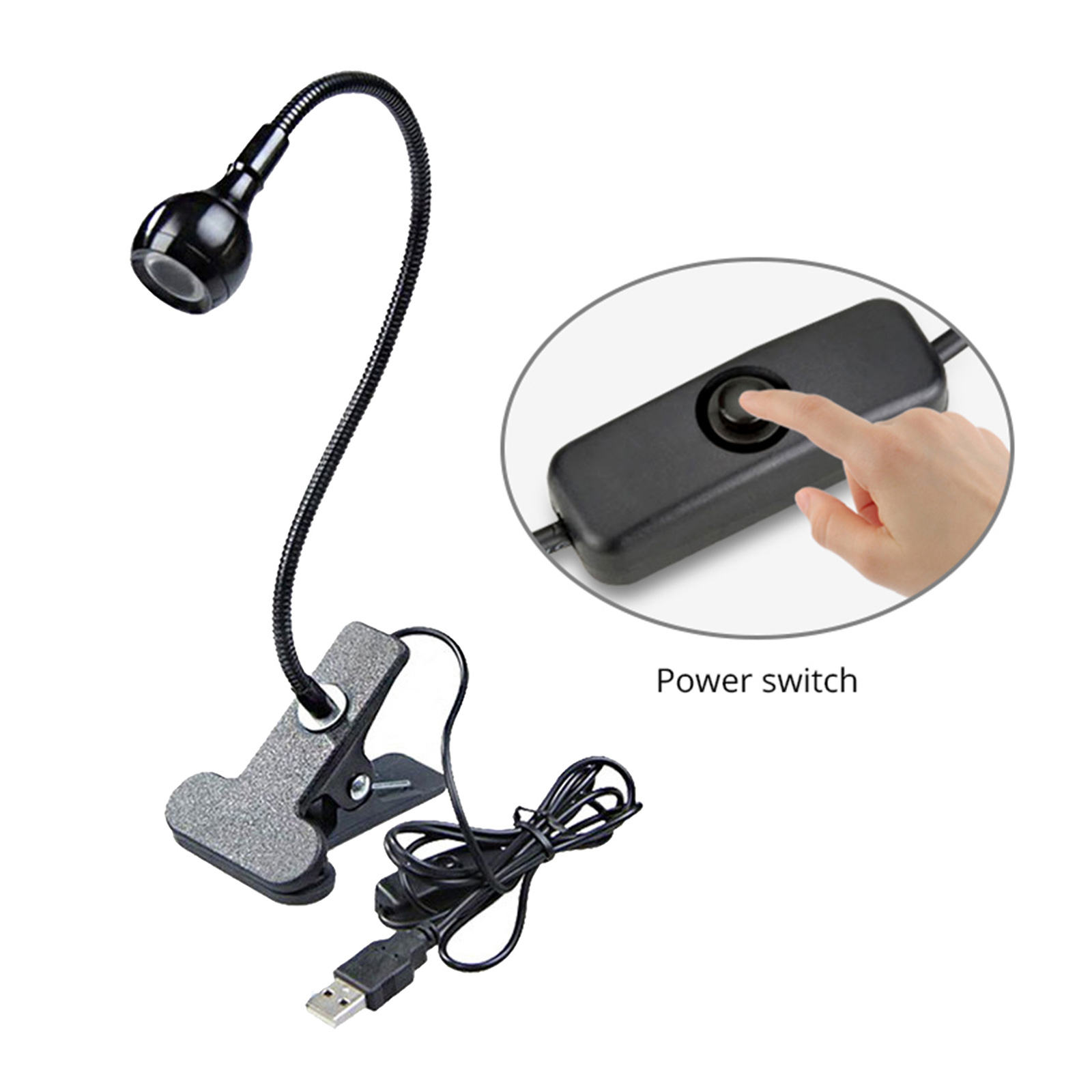 LED Desk Lamp with Clamp,Eye-Caring Swing Arm,Desk Light,Dimmable Table Lamp for Home Office,4 Brightness for Home Office Study