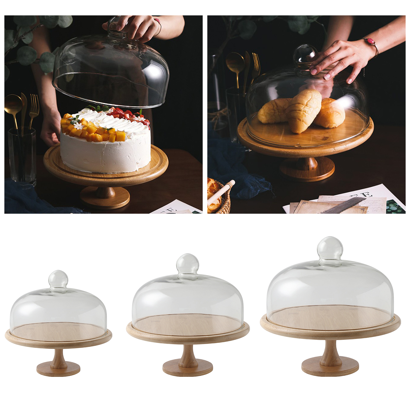 Serving Tray Cake Stand Breakfast Food Cake Multi-Functional Serving Platter Ornament