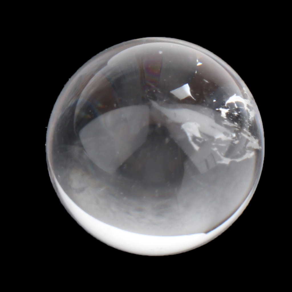 Natural Rainbow Clear Quartz Round Crystal Sphere Small Ball Heal 15-20mm