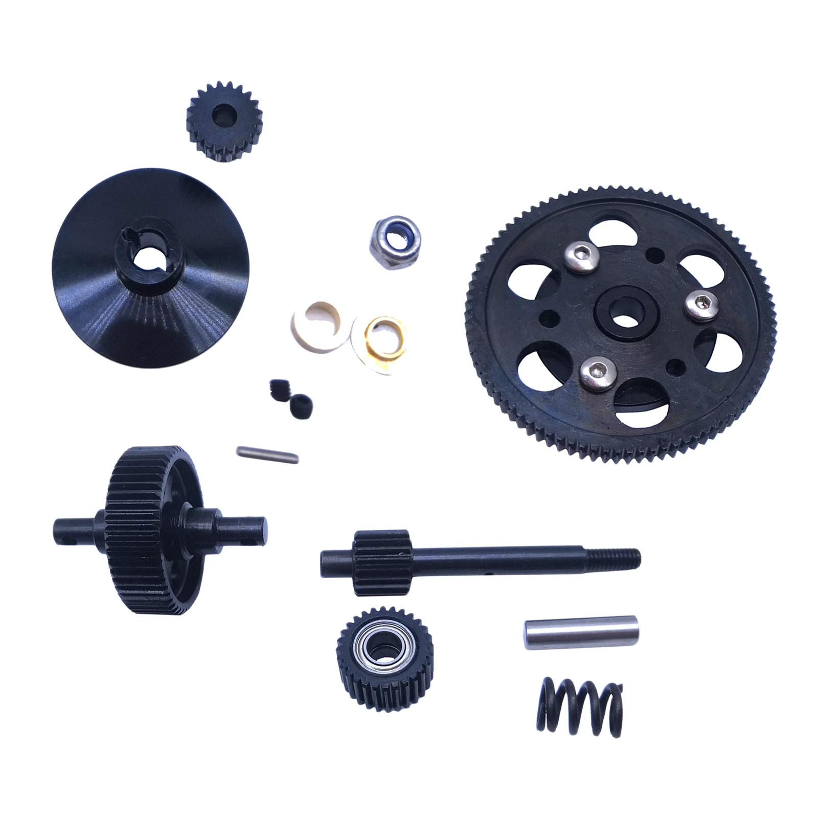 Complete Set Hardened Steel Transmission Gears With Motor Gear Big Gear 87T for Axial SCX10 1/10 RC Model Rock Crawler Car