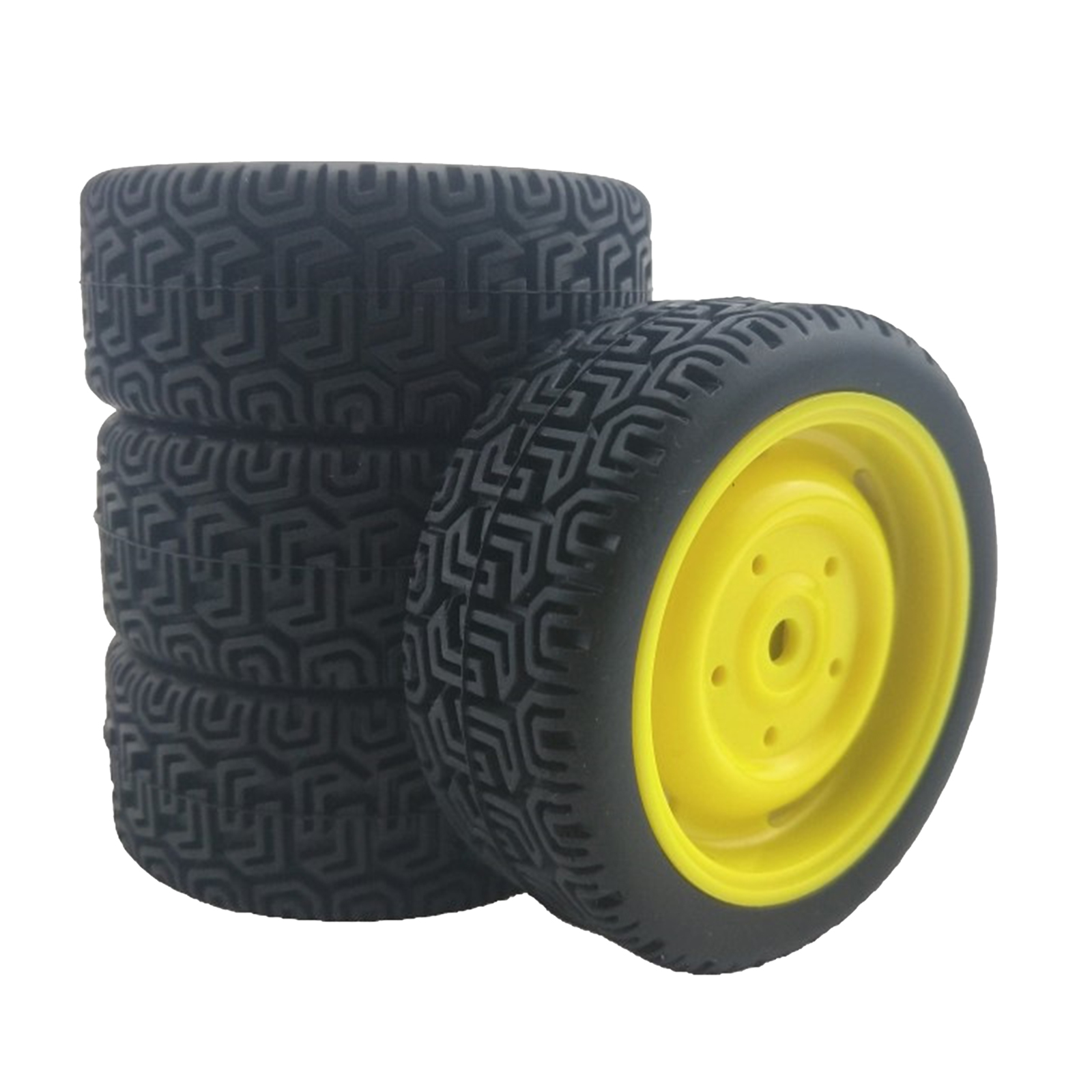 Rubber 1:10 Rally Wheel Hex 12mm On Road Tires RC Car for Tamiya Axial Scx10