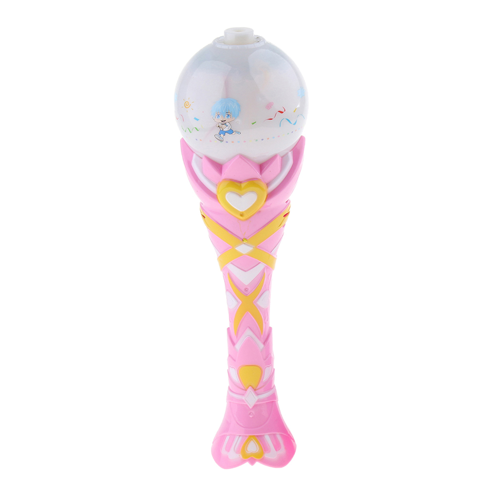 Children Toy Bubble Electric Creative Light Bulb Music Cartoon Automatic Magic Stick Kids Gift