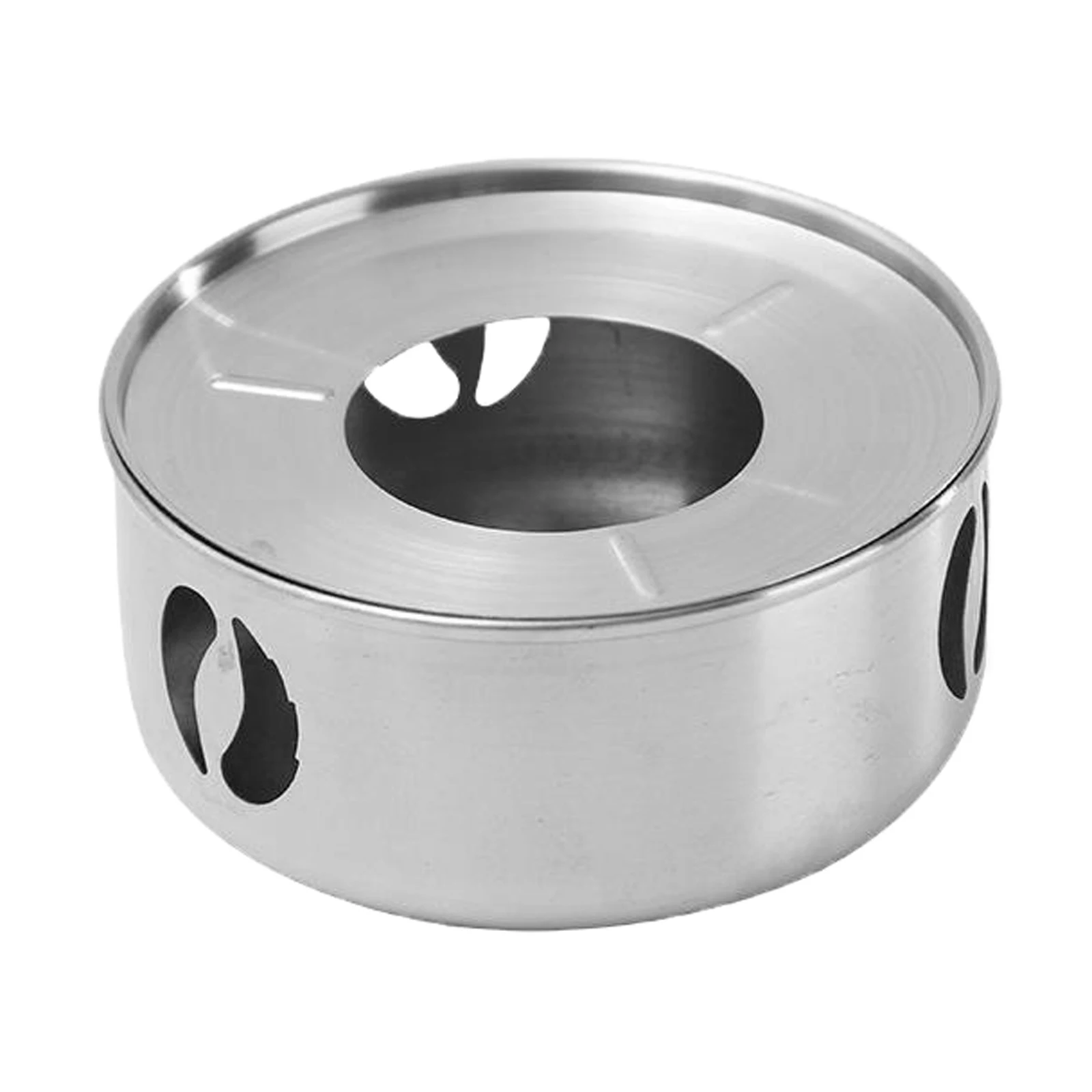 Portable Alcohol Stove, Outdoor Mini Burner, Ultralight Camping Stove for Picnic Camping Cooking (Silver)