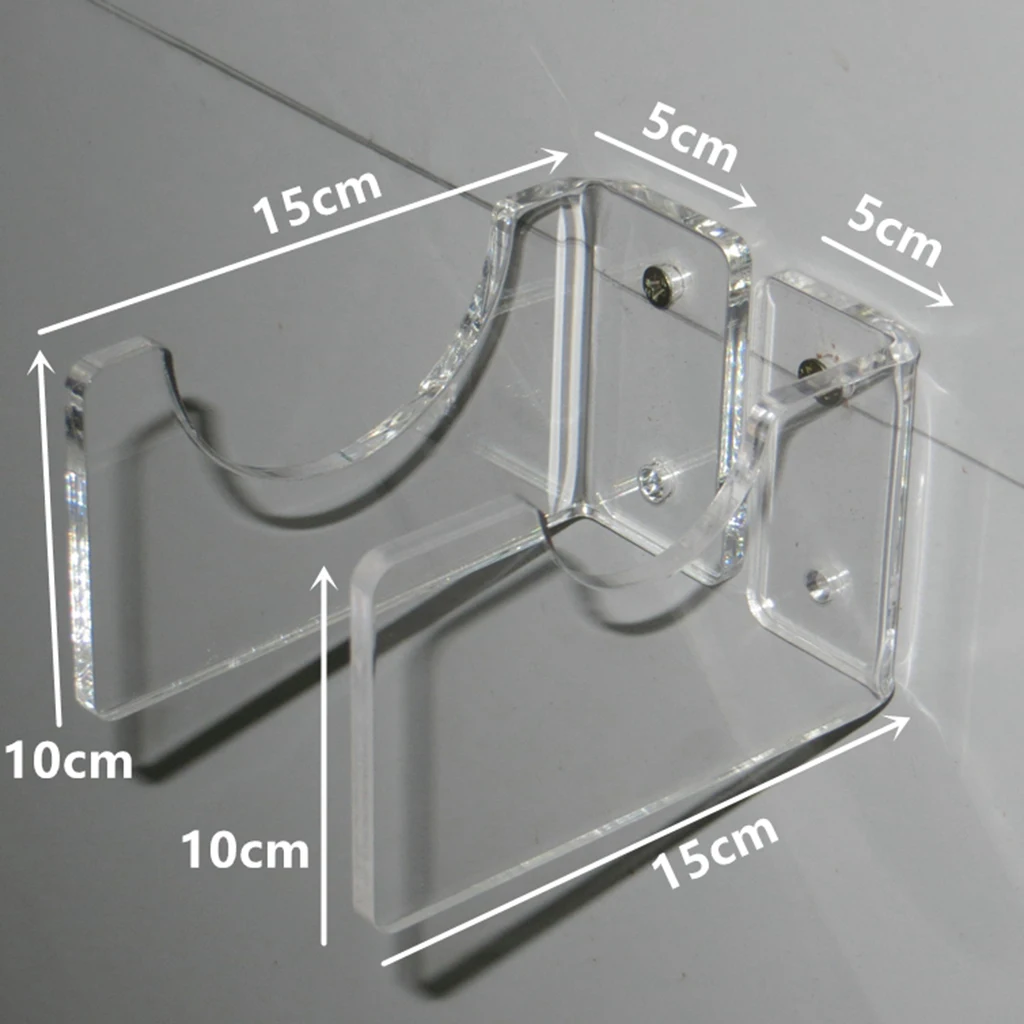 6 Pairs of Acrylic Rifle Holder Musket Brackets Rifle Wall Mount Display Gun Fighting Stick Holder