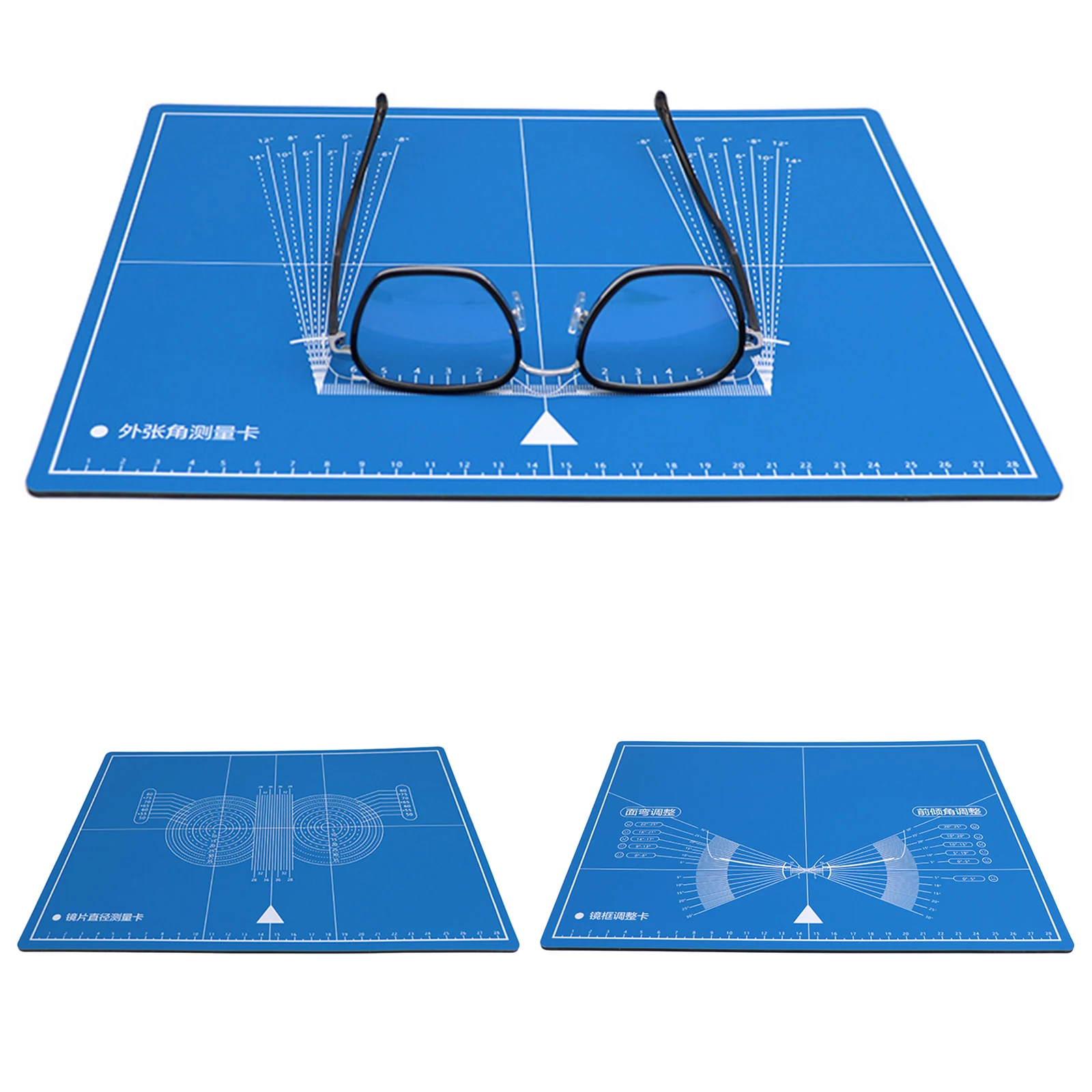 Double-sided Glasses Frame Adjustment Progressive Test Card External Opening Angle Measurement Repair for Optical Shop
