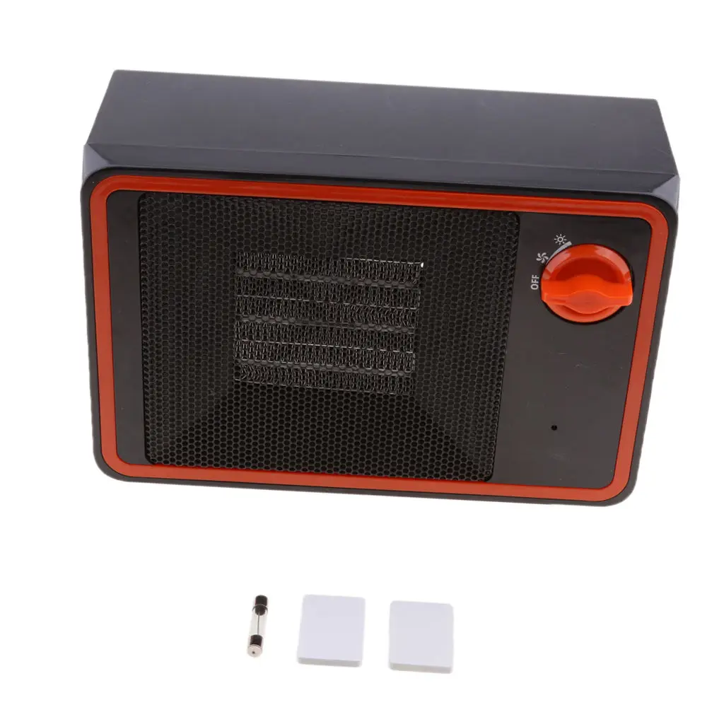 350W Truck Lorry Heater Cooler Defroster Fan Overheat Protection Universal