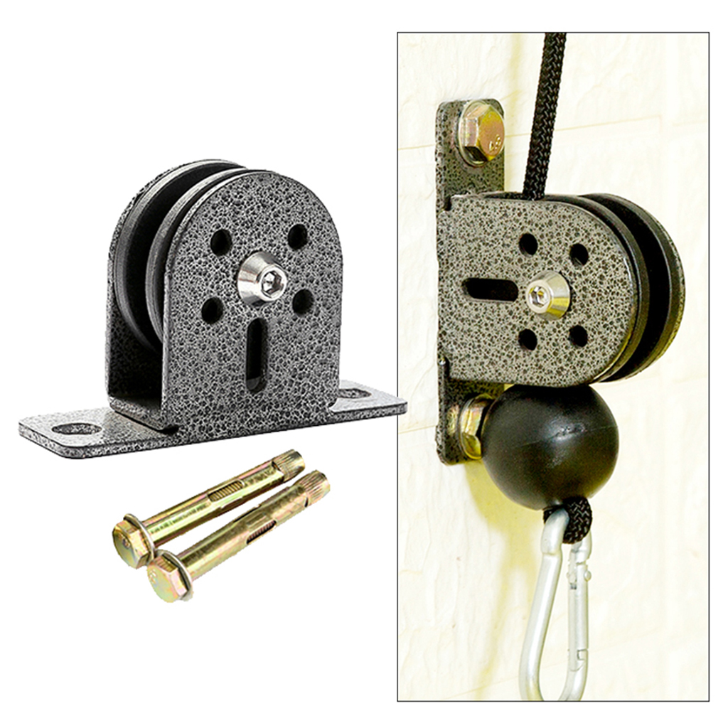 Solid Fixed Pulley Block Home Soundless Swivel Lifting Rope Roller 300kg