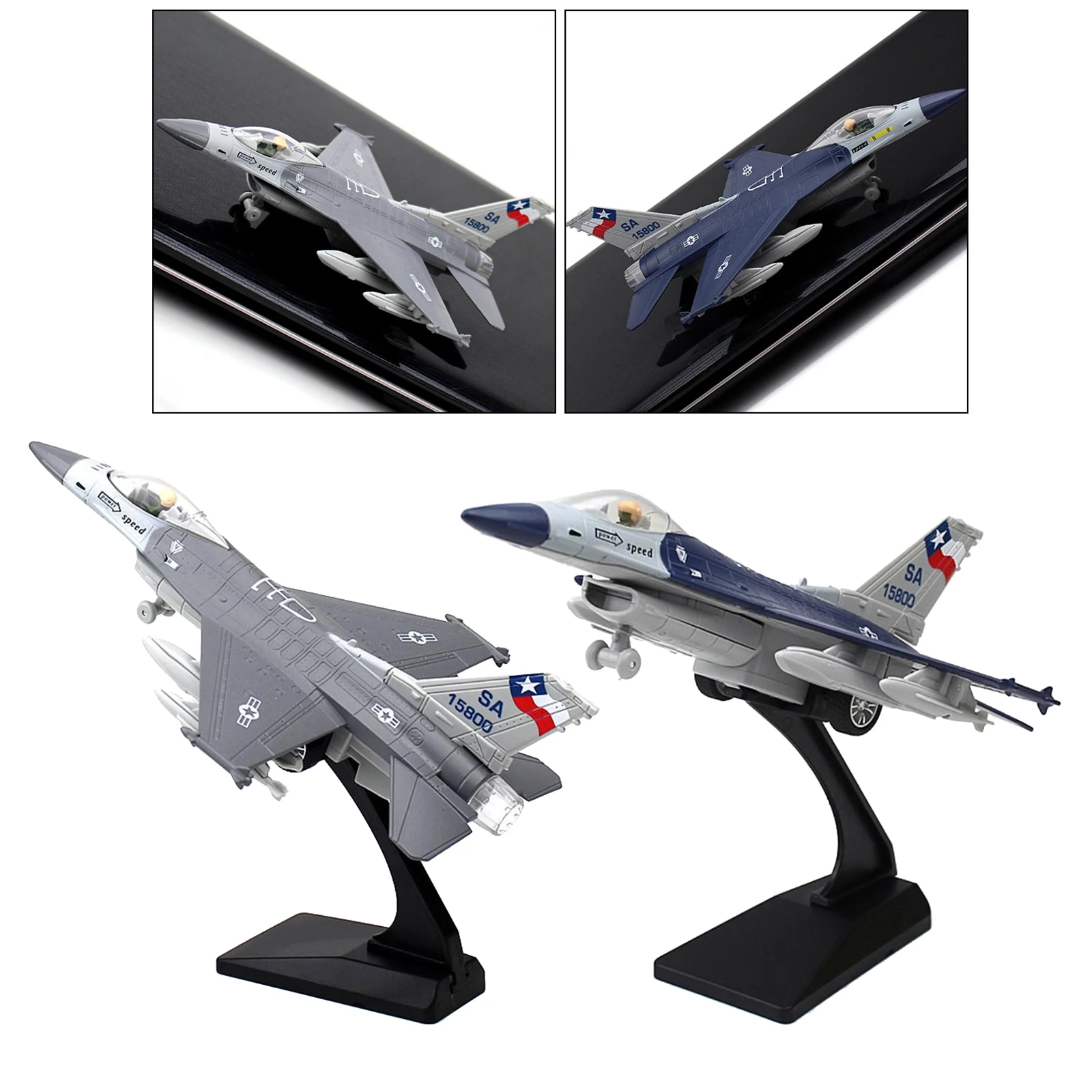 1/100 Fighter Plane Model Diecast Airplane Plane Hobby for Kids Adults