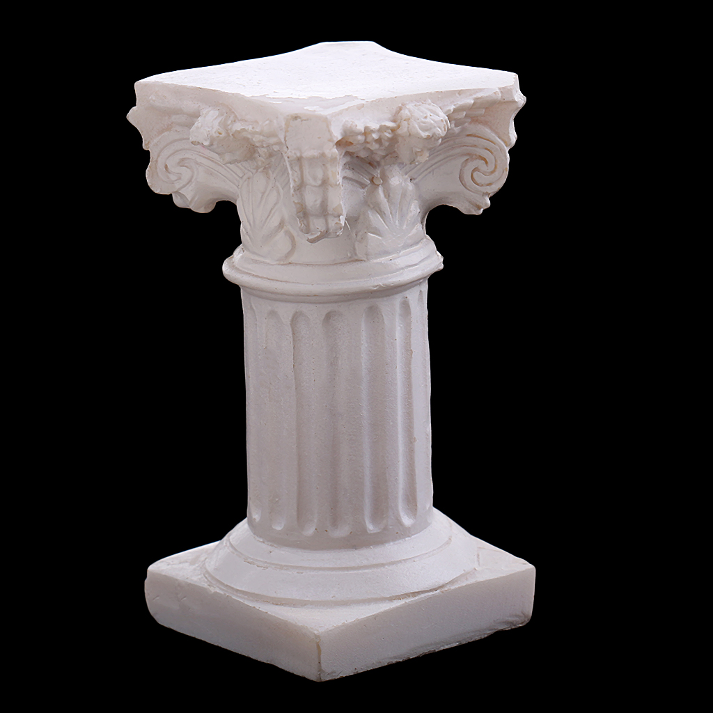 Resin Roman Column Pillar Model Statue Miniature for Sandplay Sand Table Game Kits Garden Yard Diorama Scenery Layout Accessory