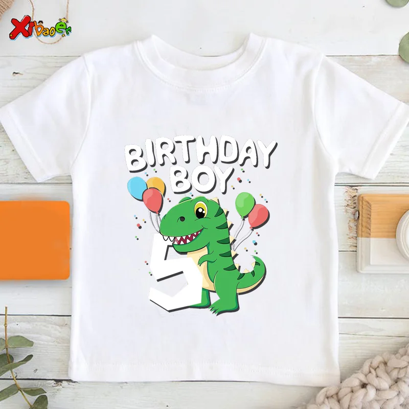 t camisa crianças feliz aniversário comic presente