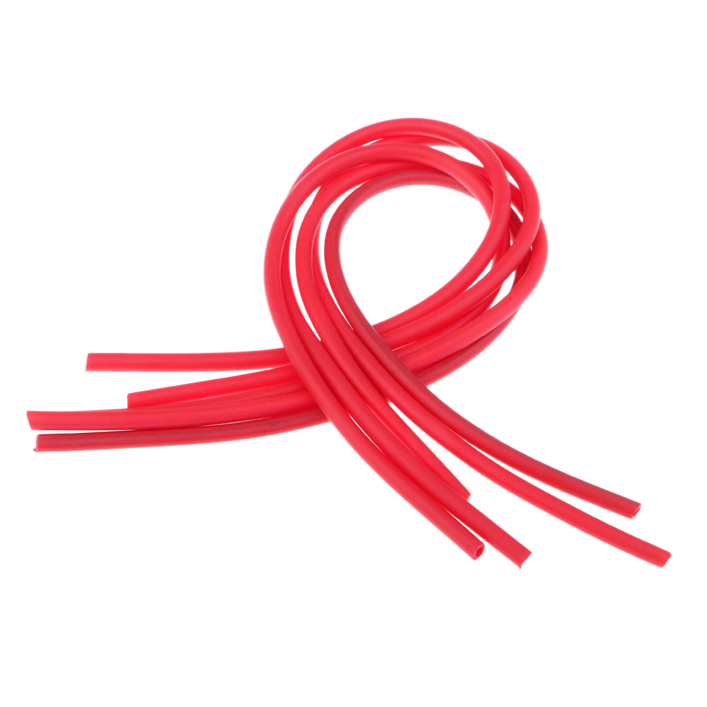 5pack 3mm Soft Elastic Thin Film Silicone Tube for Nymph Worm Skin Fishing Rig Sleeve Fly Tying Material DIY Making Tackles