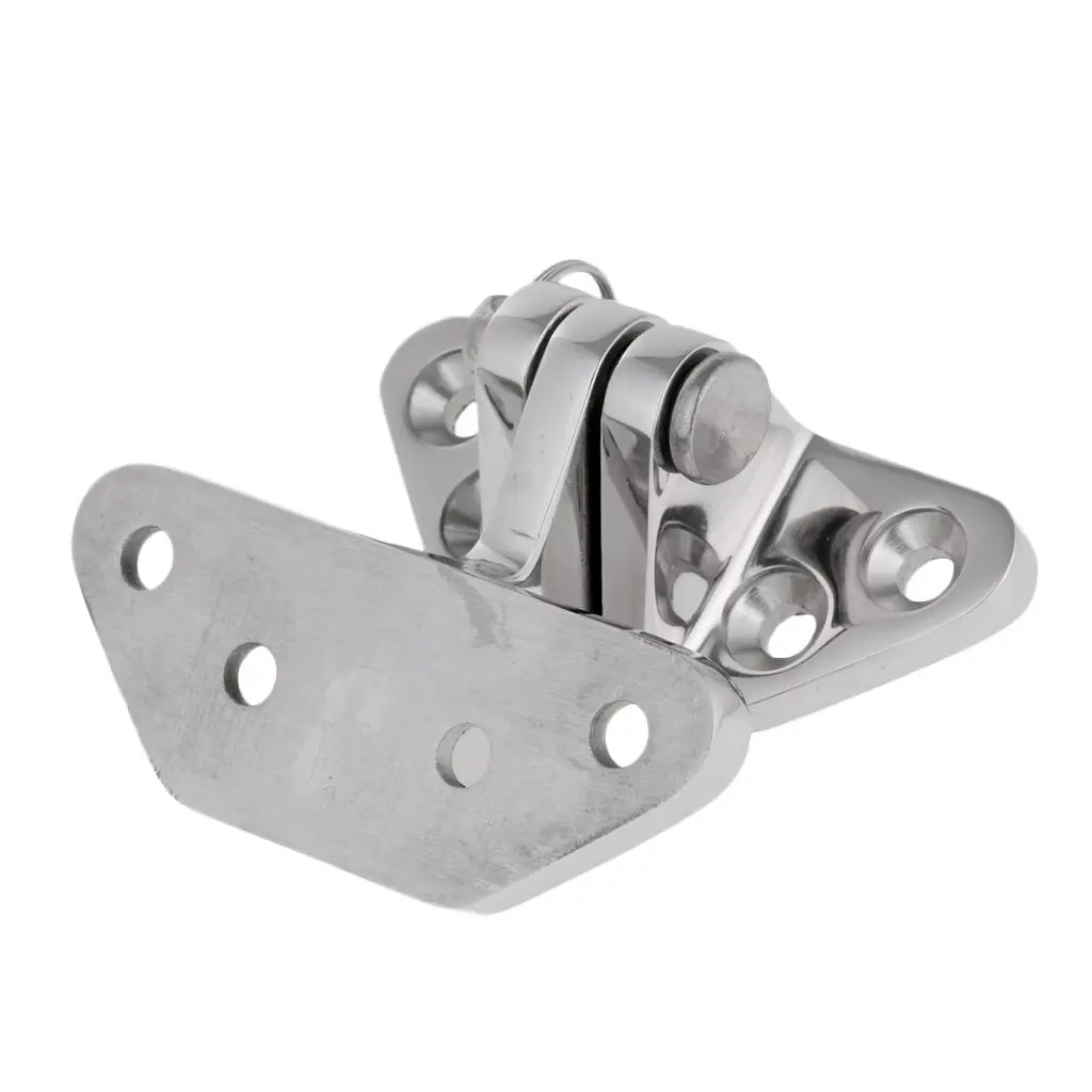 Marine Hardware -Heavy Duty 316 Stainless Steel Boat Hatch Hinge with Pin and Ring (2.7 x 2.56 x 1.18 inch)