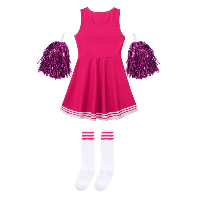 Traje de animadora Ulzzang para niñas, traje de animadora, uniforme de  escuela secundaria, disfraz Musical, pompones, S-XL - AliExpress