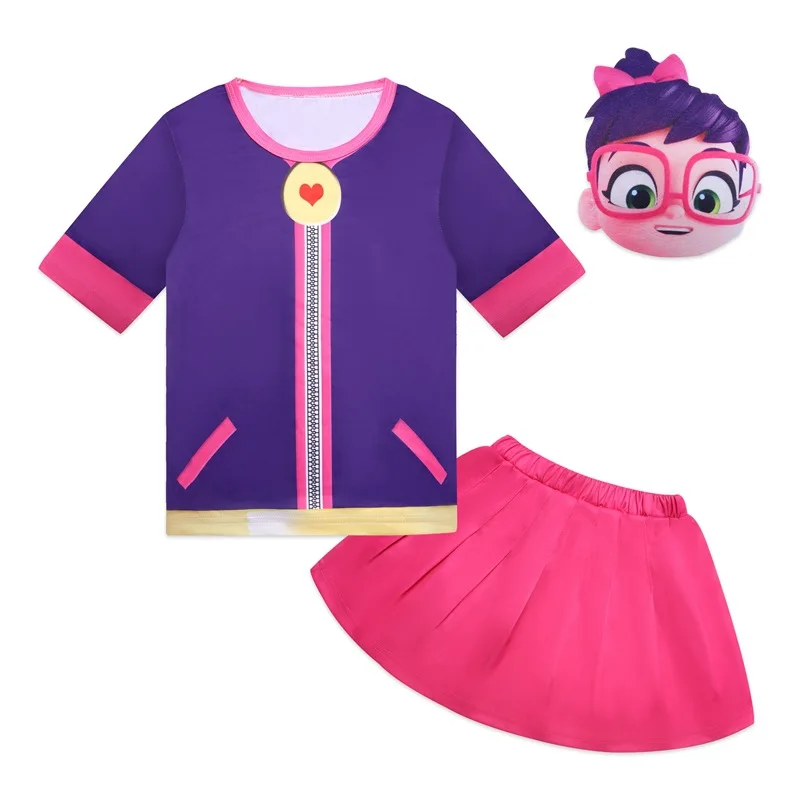 cute halloween costumes 2021 New Girls Abby Hatcher Cosplay Costume for Kids Princess Dress with mask set Halloween Costumes Baby Children Party Clothes naruto outfits
