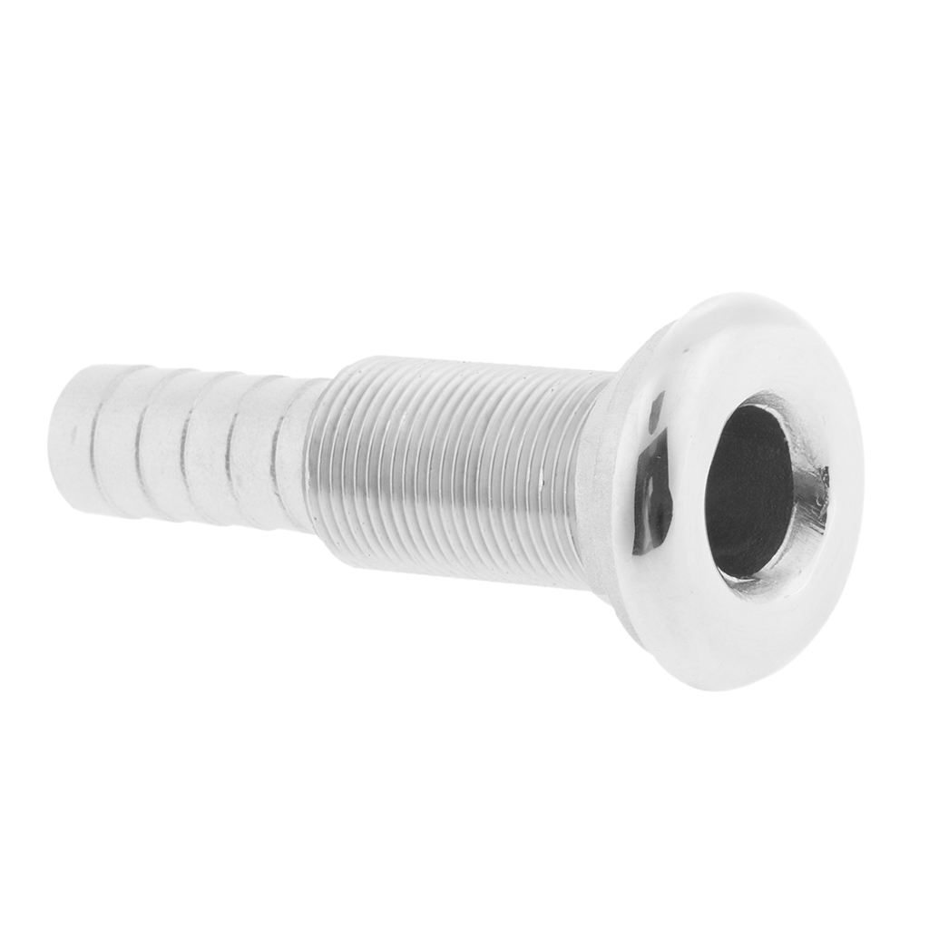 3/4inch Hose Barb Boat Thru Hull Fitting 316 Stainless Steel Hardware