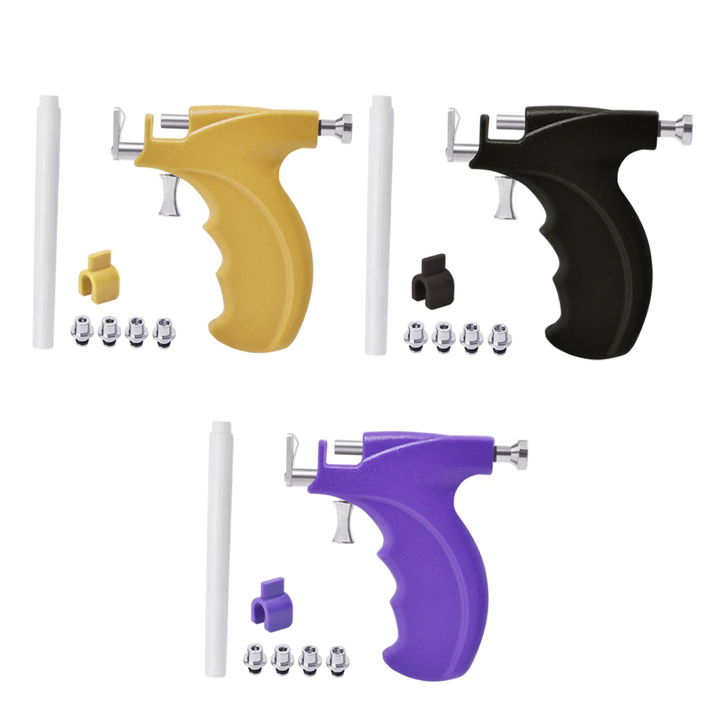 Ear Piercing Tool Kit Stainless Steel Ears Piercer Machine Home Easy To Use Ear Piercing Tool Kit Earring Gun Tools Set