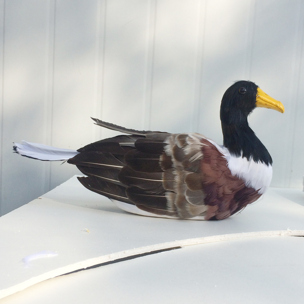 Vivid Realistic Artificial Duck Birds Ornaments Animal Statue for Garden Lawn Wedding Halloween Christmas Party Decoration