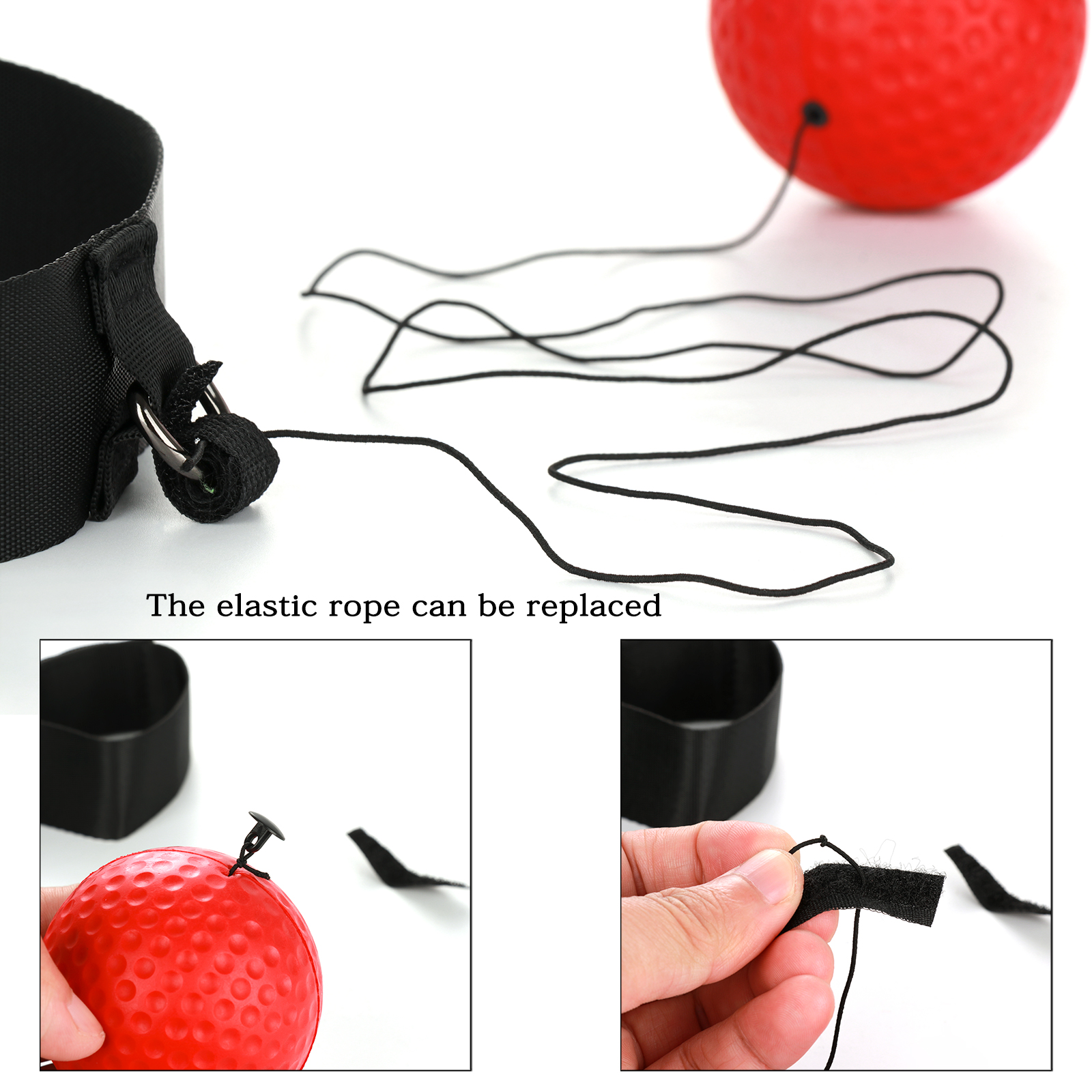 Description Picture 6 of itemHead Mounted Boxing 1PC Speed  Punching String Kids Supplies Fitness Durable Generic Adults Portable Boxing Reflex Ball