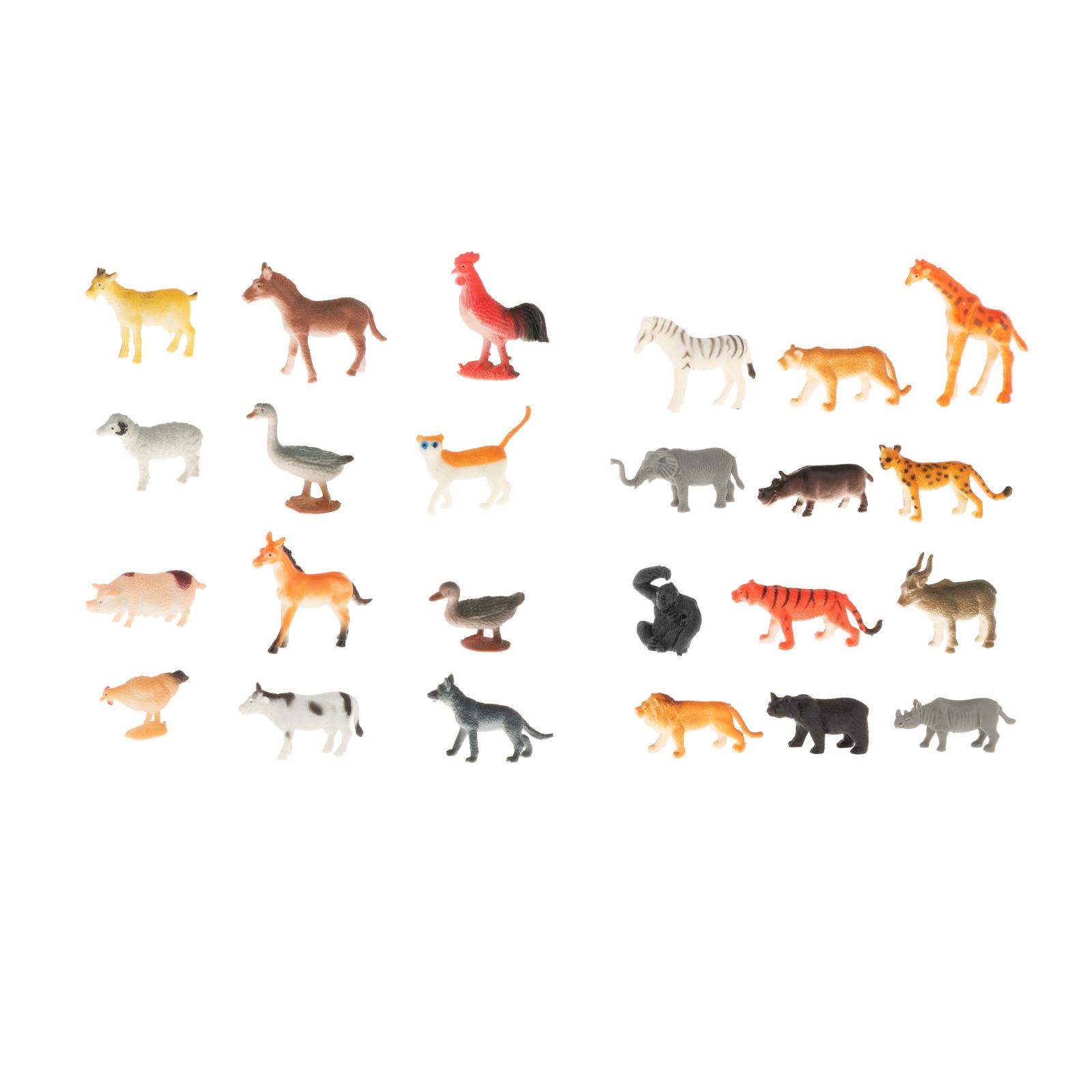 Montessori Wildlife Animal Match Cards and Figurines, Matching Game Learning Toy, Language Materials