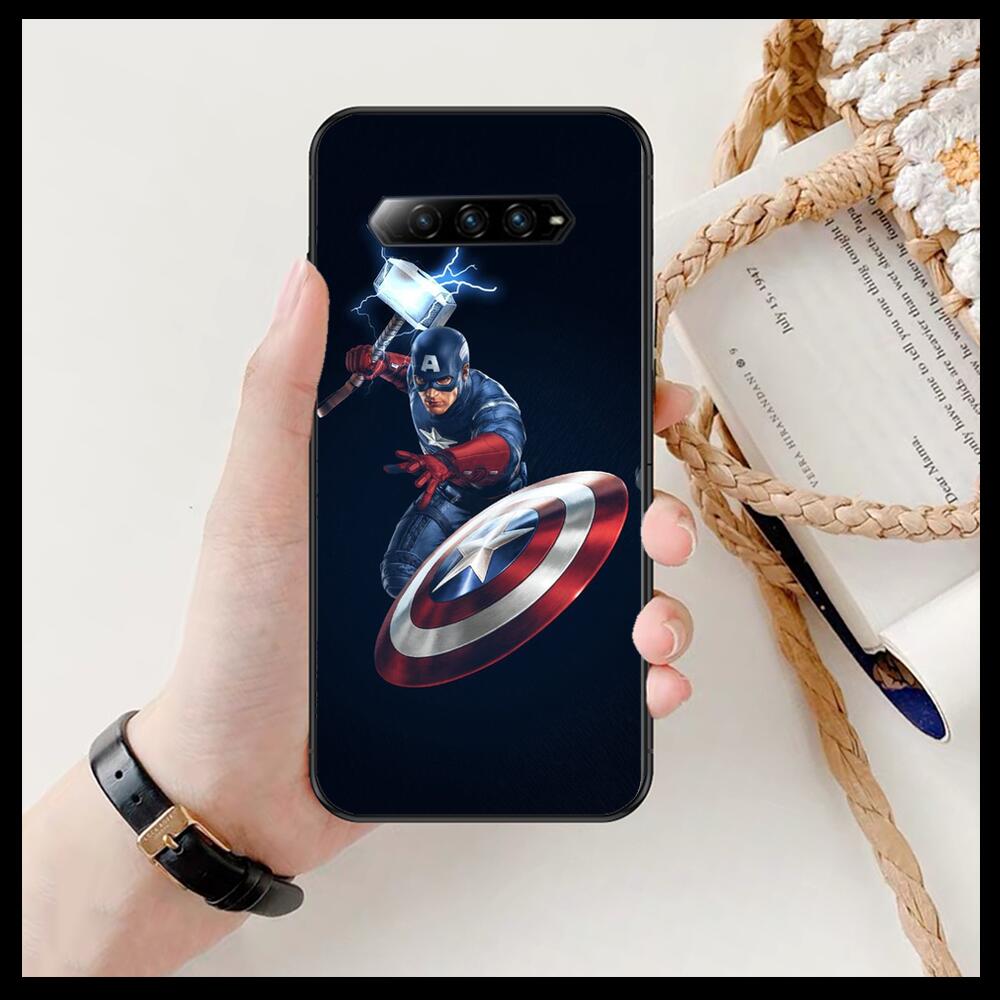 Чехол для телефона Marvel captain HD для xiaomi redmi Black Shark 4 Pro 2 3  3s, чехлы с Helo, Черный силиконовый чехол, симпатичный мини-чехол,  Забавный | AliExpress