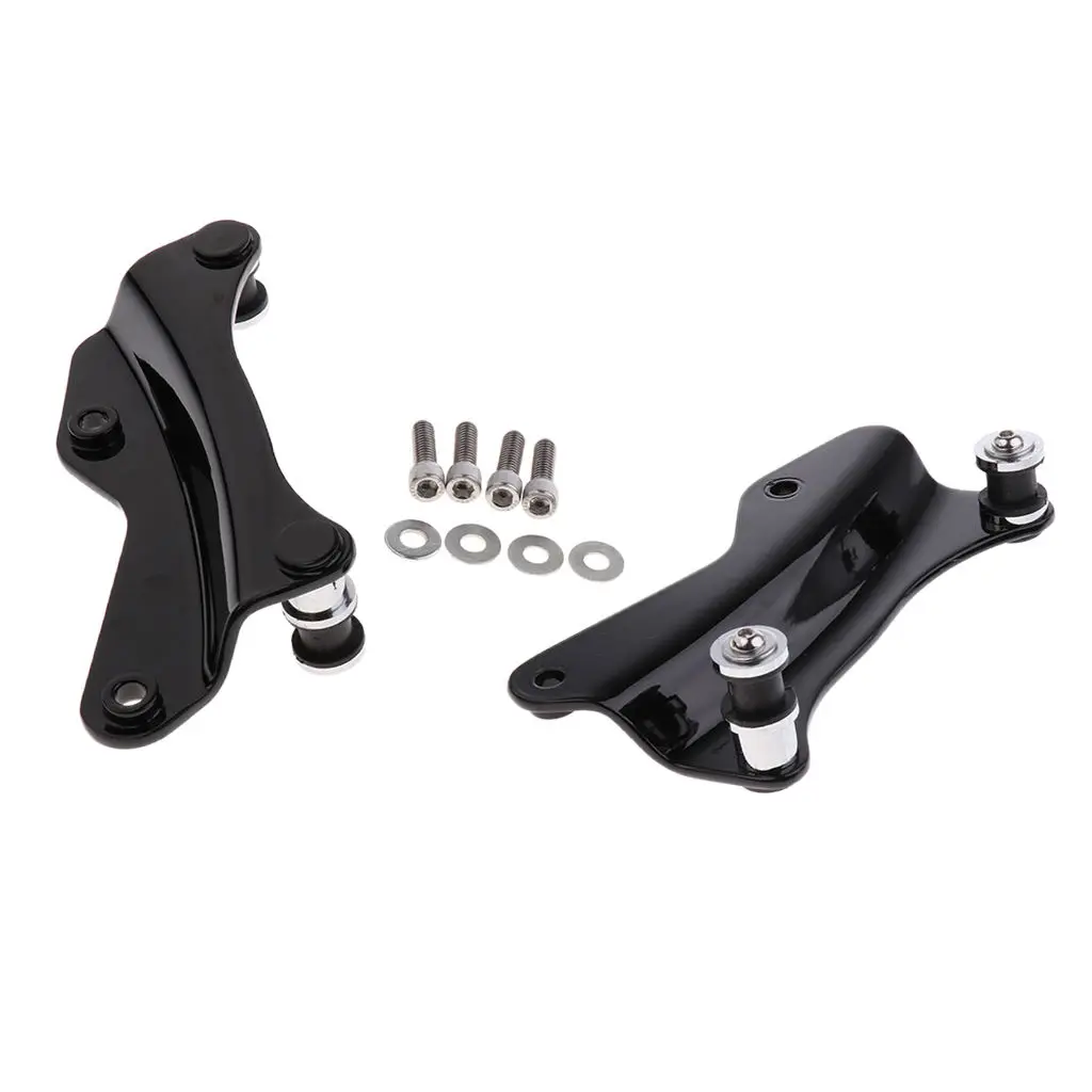 Black 4 Point Docking Hardware Kit For Harley Touring 2014 2015 2016