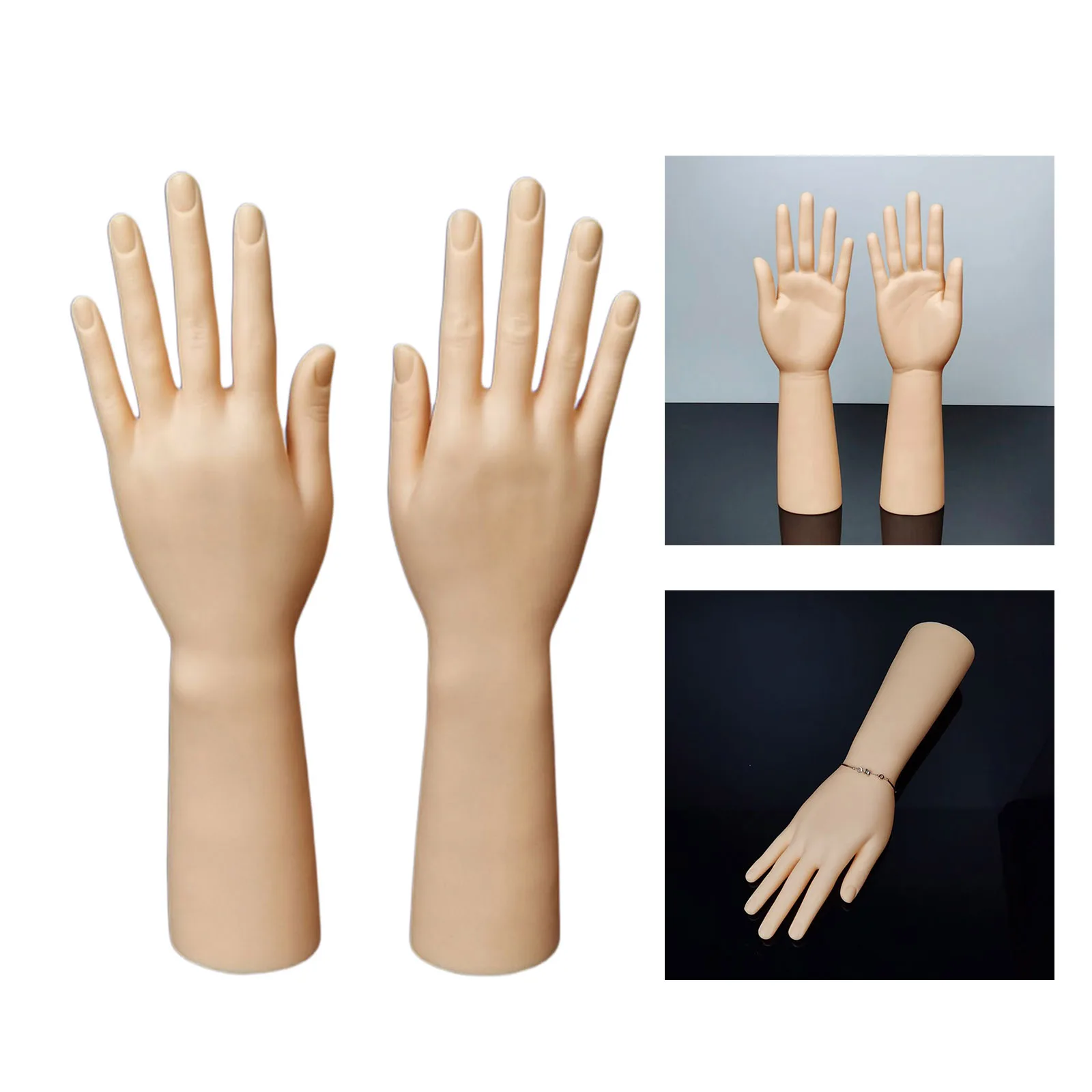 Female Mannequin Hand Jewelry Display Holder Plastic Hand Model Rings Watch Stand Support Holder Jewelry Racks
