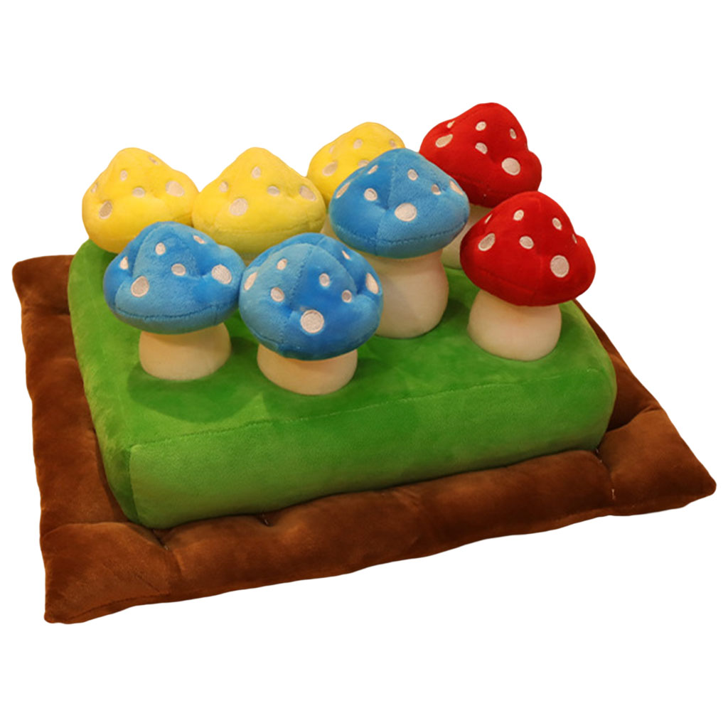 Cute Kids Mushroom Picking Plush Toys Vegetable Garden Games Educational