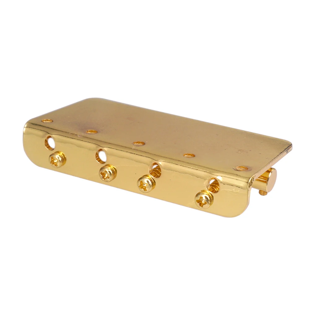 Golden 4 String Bass Bridge for Electric Bass Replacement Accessory