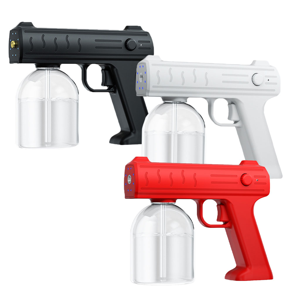 Electric Cordless Blue Light Nano Steam Fogging Disinfection Sprayer Gun Mist Sanitizer Machine Indoor Outdoor