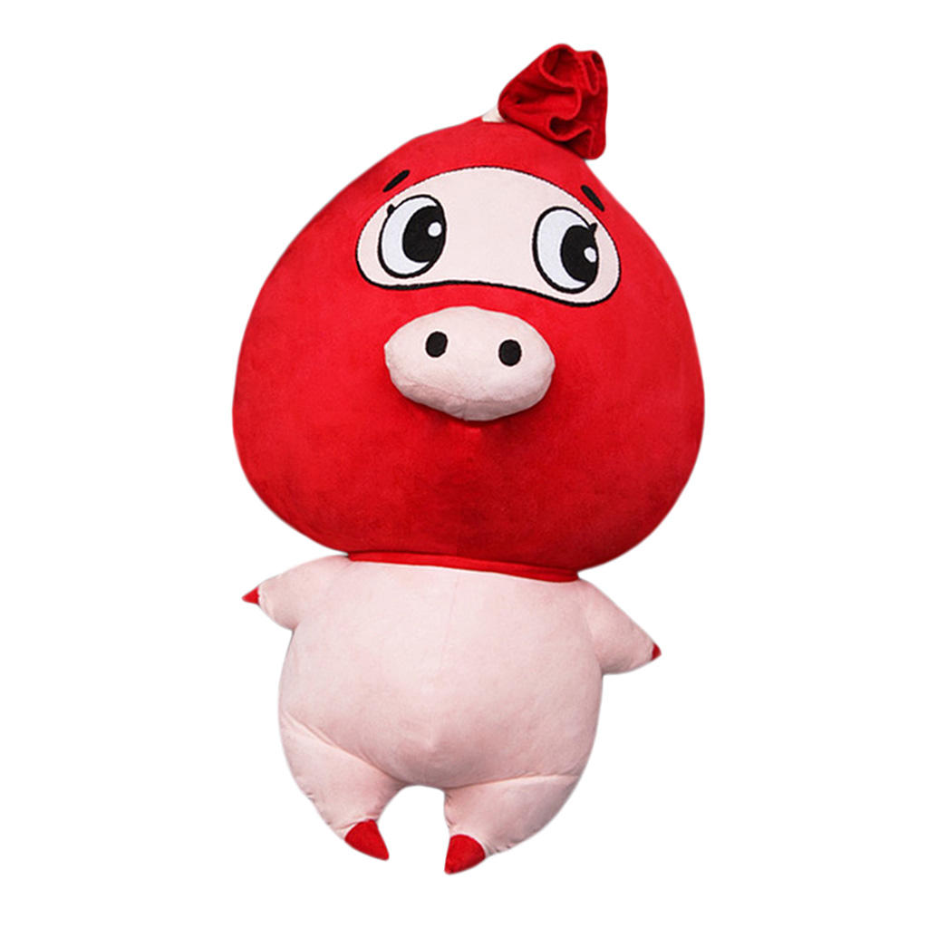 Handmade Soft Red Pig Plush Stuffed Animal Sewing Kit for Kids DIY Gifts