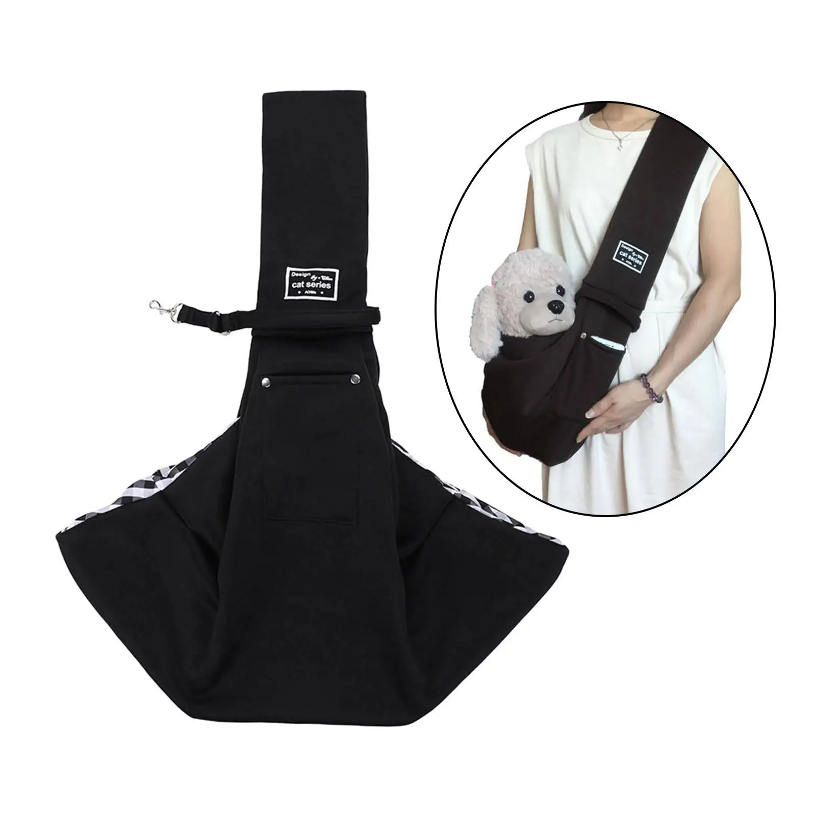 Pet Sling Bag Cat Guinea Pig Bunny Belt Backpack Tote Dog Carrier for Outdoor Hiking