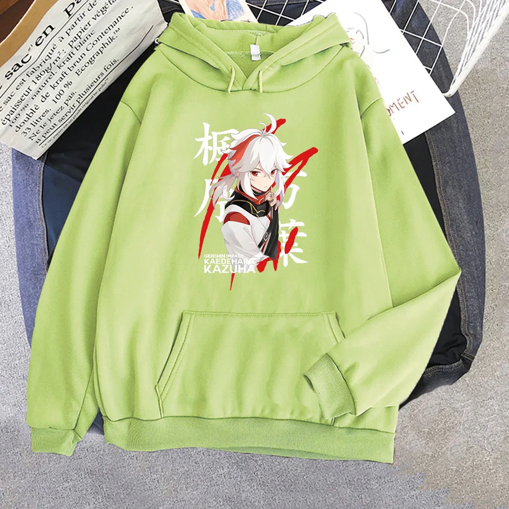 Kaedehara Kazuha Anime Hoodies Unisex Autumn Winter Fashion Tops Oversize Genshin Impact Sweatshirt Harajuku Japanese Streetwear dream hoodie