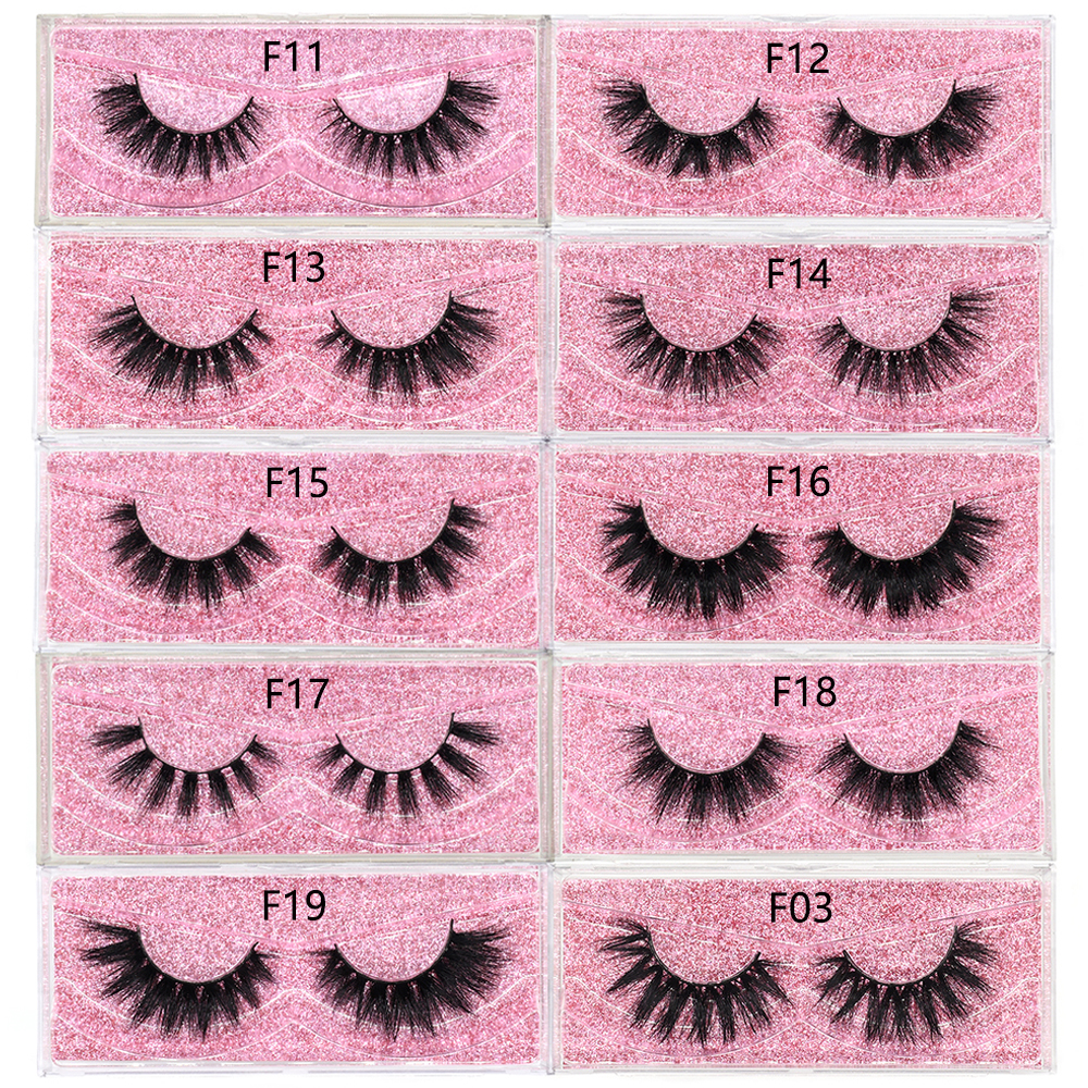 Best of FOXESJI Mink Lashes Fluffy Dramatic Wispy False Fake Eyelashes Cross Lash Extension Natural Soft 3D Mink Lashes Eyelashes Makeup Reviews & Tips - Image 2