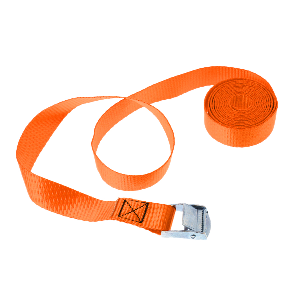 Heavy Duty Metal Cam-locking Buckle Tie Down Straps Strong Polyester Lashing