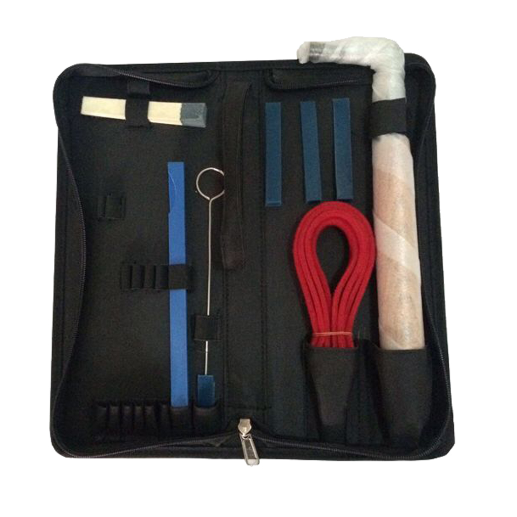 1Set Piano Tuning Kit Tools (8 Items) Professional Lever Wrench Hammer,Felt Mutes, Rubber Mute,Mute Clamp