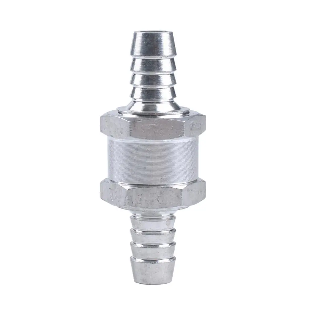 12mm Aluminium One Way Fuel Non Return Check Valve Petrol  Oil Water