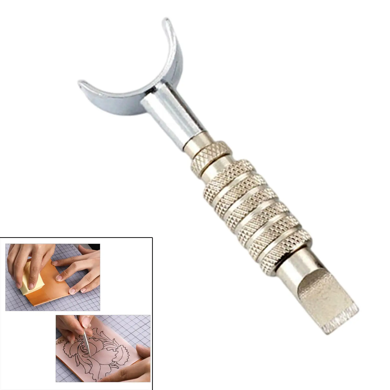 Professional Adjustable Swivel Knife DIY Handmade Leather Cutting Tool Rotating Carving Knife Handwork M2 Blade Cutter