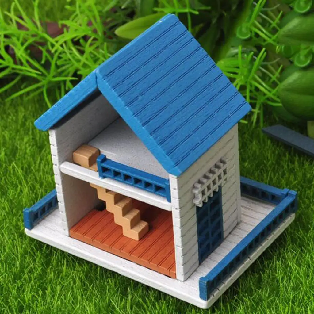 Dollhouse Miniature DIY Build Romatic Attic Home Furniture 1:12 Xmas Gifts